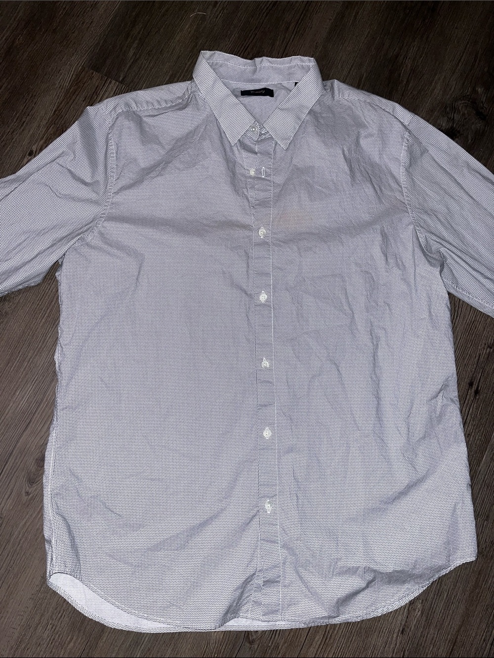 THEORY Micro-Pattern Button-Down Shirt